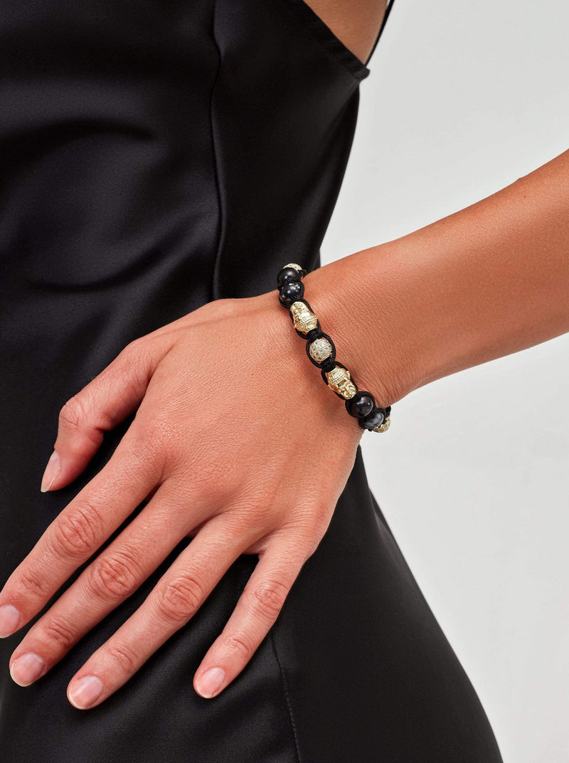 Buy Gold-Toned & Black Bracelets & Bangles for Women by Youbella Online |  Ajio.com